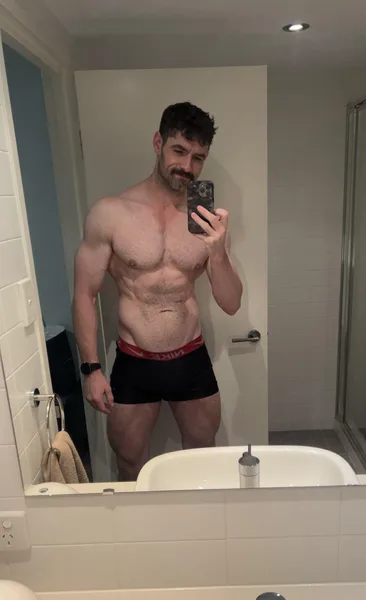 A shameless physique selfie