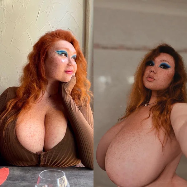 [OC] she's a ten but she lets you play with her tits on the 