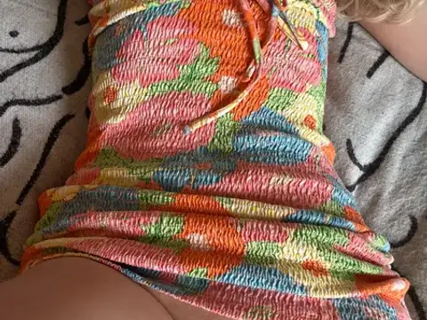boobies and pussy peeking out of my dress